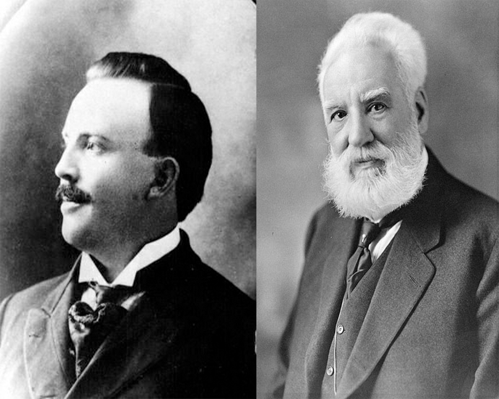 Alexander Graham Bell and Nathaniel Baldwin