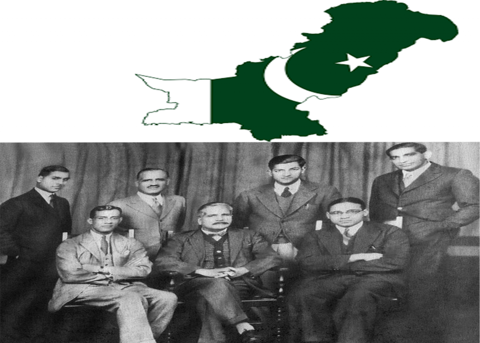 Ch Rahmat Ali, Allama Iqbal and others Muslim League Leaders