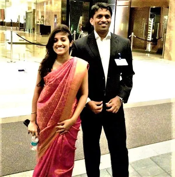 Divya Gokulnath With Her Husband Byju Raveendran