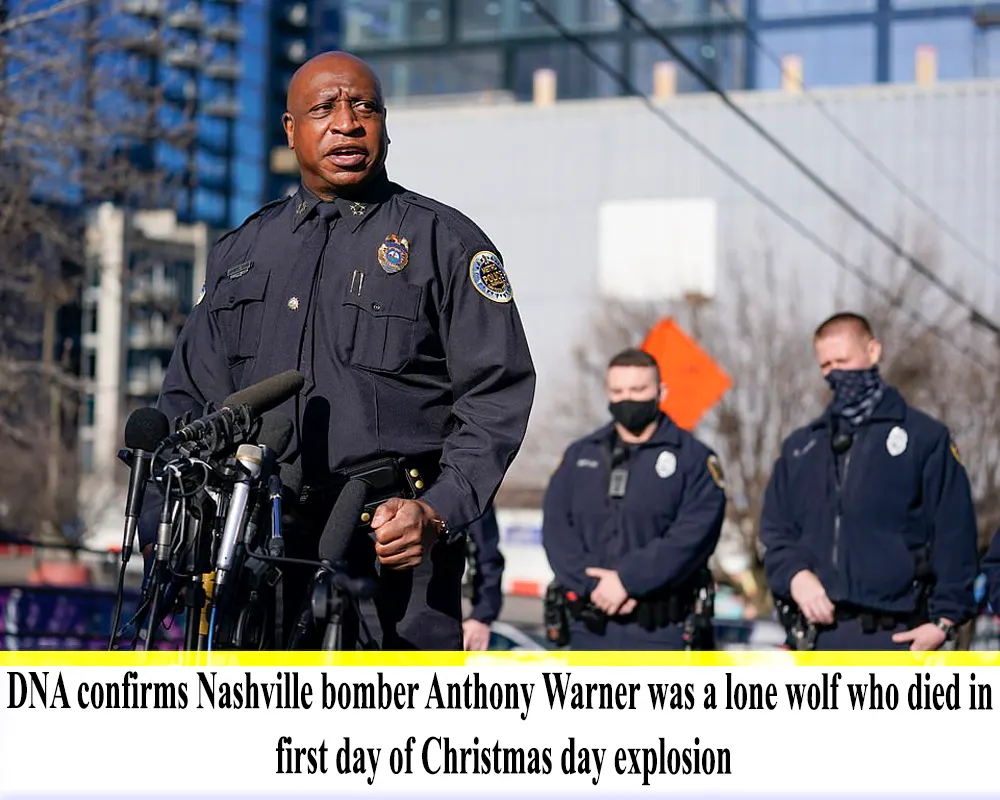 DNA confirms Nashville bomber Anthony Warner was a lone wolf who died in first day of Christmas day explosion