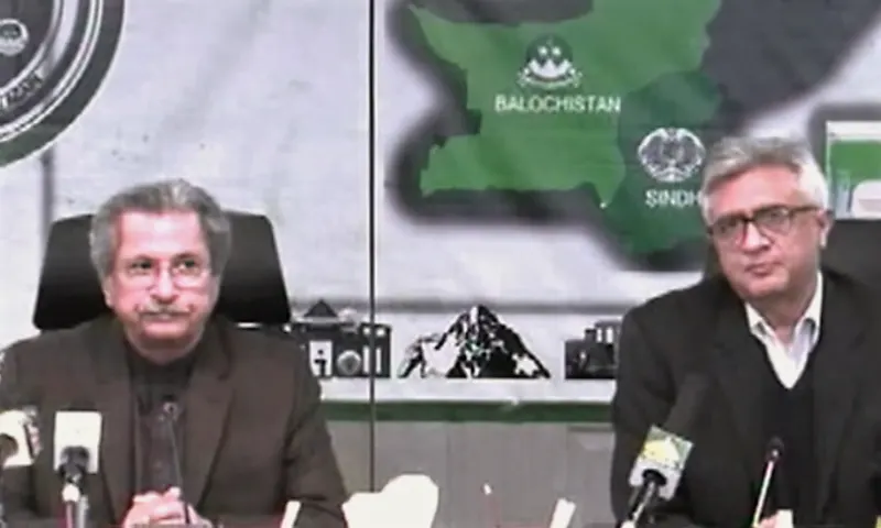 Federal Education Minister Shafqat Mahmood and Special Assistant to the Prime Minister on Health Dr Faisal Sultan