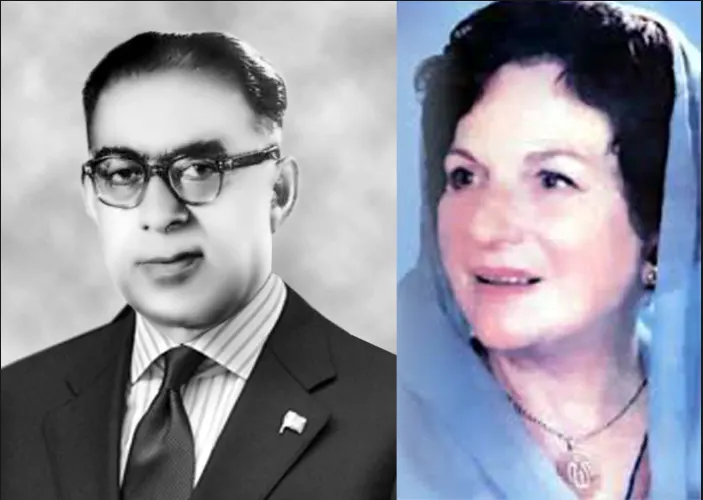 Feroz Khan Noon and his wife Victoria Rikhy Noon