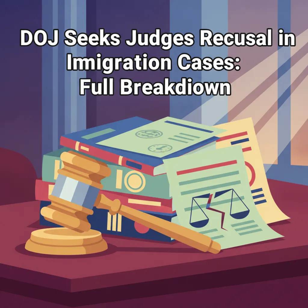 DOJ Seeks Judges Recusal in Immigration Cases: Full Breakdown