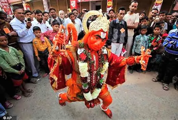 Lord Hanuman out to celebrate 'Diwali'