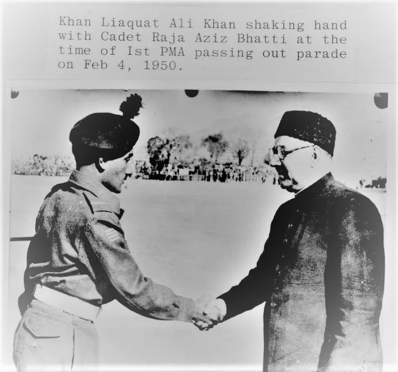 Major Raja Aziz Bhatti Shaheed and Liaqat Ali Khan