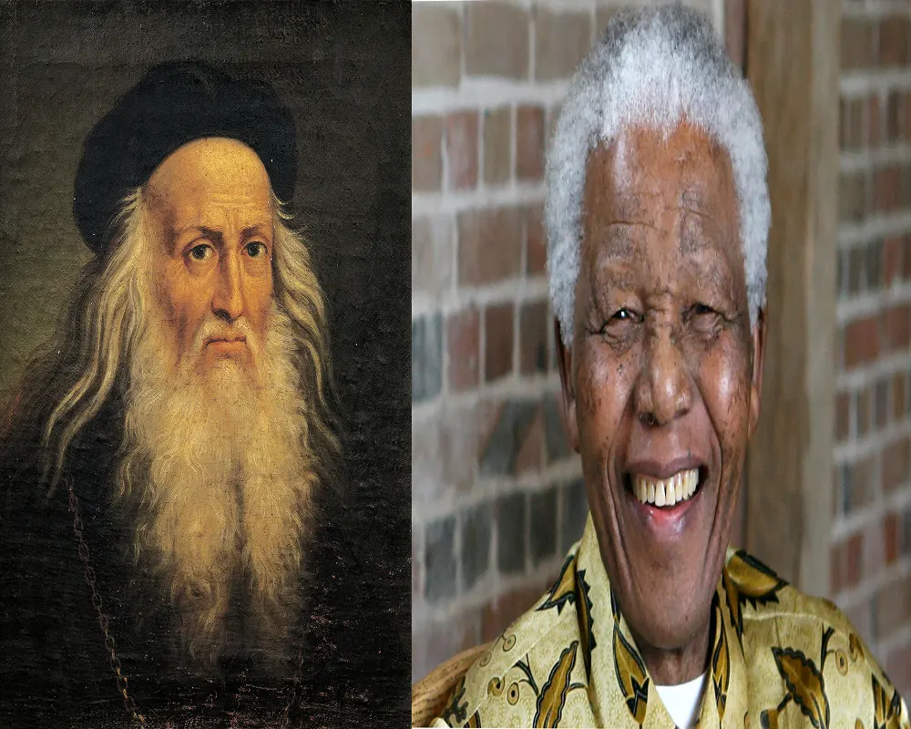 Nelson Mandela and Leonardo da Vinci