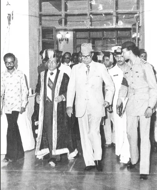 President Fazal Elahi in the Medical College of Multan
