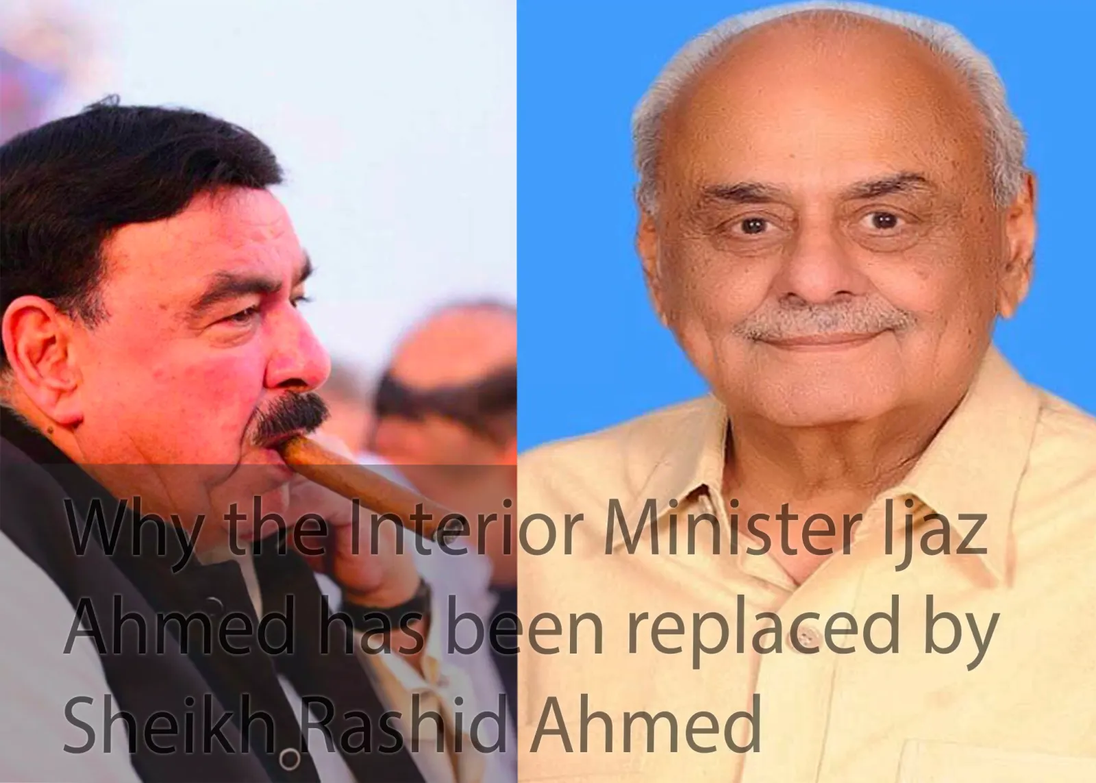 Sheikh Rashid became the Interior Minister of Pakistan