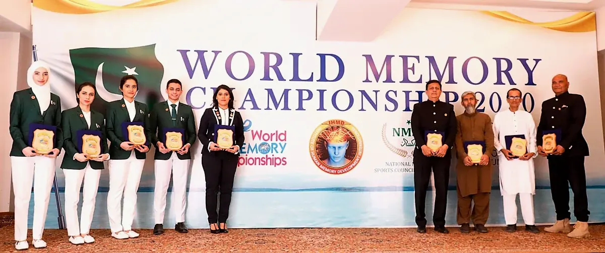 Team Pakistan that had participated in the 29th World Memory Championships