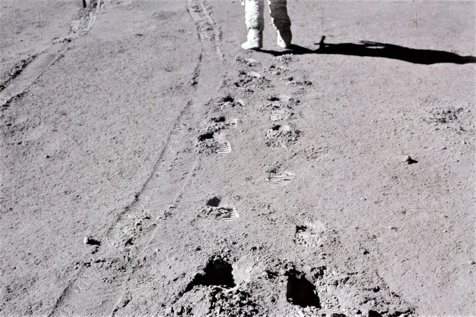 The Apollo astronauts' footprints on the moon will probably stay there for at least 100 million years