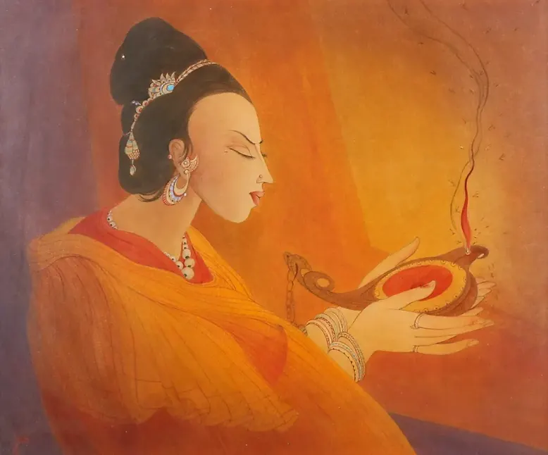 The Mughal princess by Abdur Rahman Chughtai on artnet
