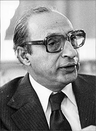 Vintage photo of Portrait of Agha Shahi