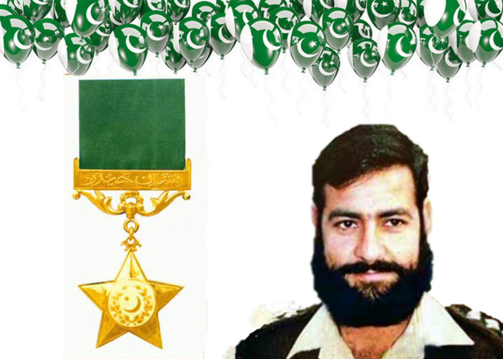 Karnal sher khan was awarded by the Nishan-e-Haider due to his bravery and continuous fighting