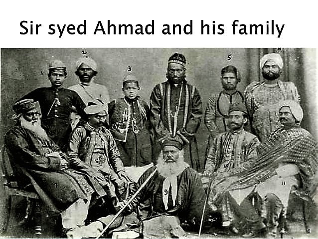 Sir Syed Ahmed Khan and his family