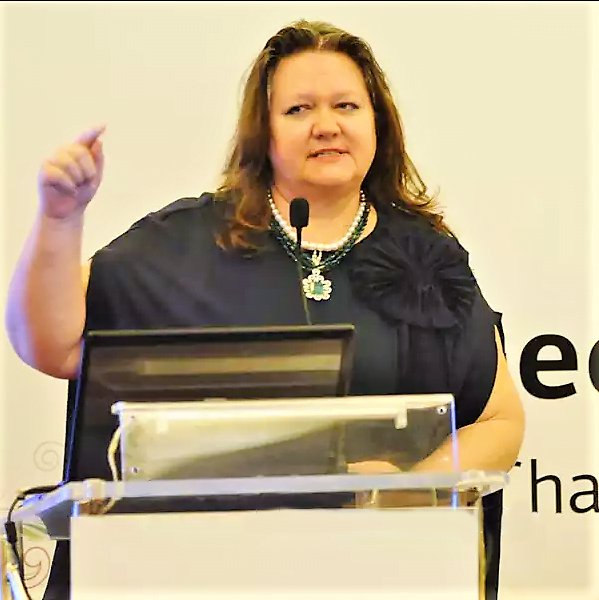 Gina Rinehart is Australian miming tycoon, who was adjudged in Australia