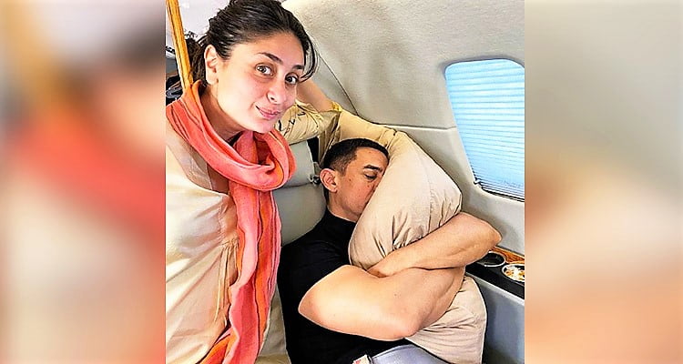 Bollywood actor Aamir Khan's pillow is Kareena's favourite co-star