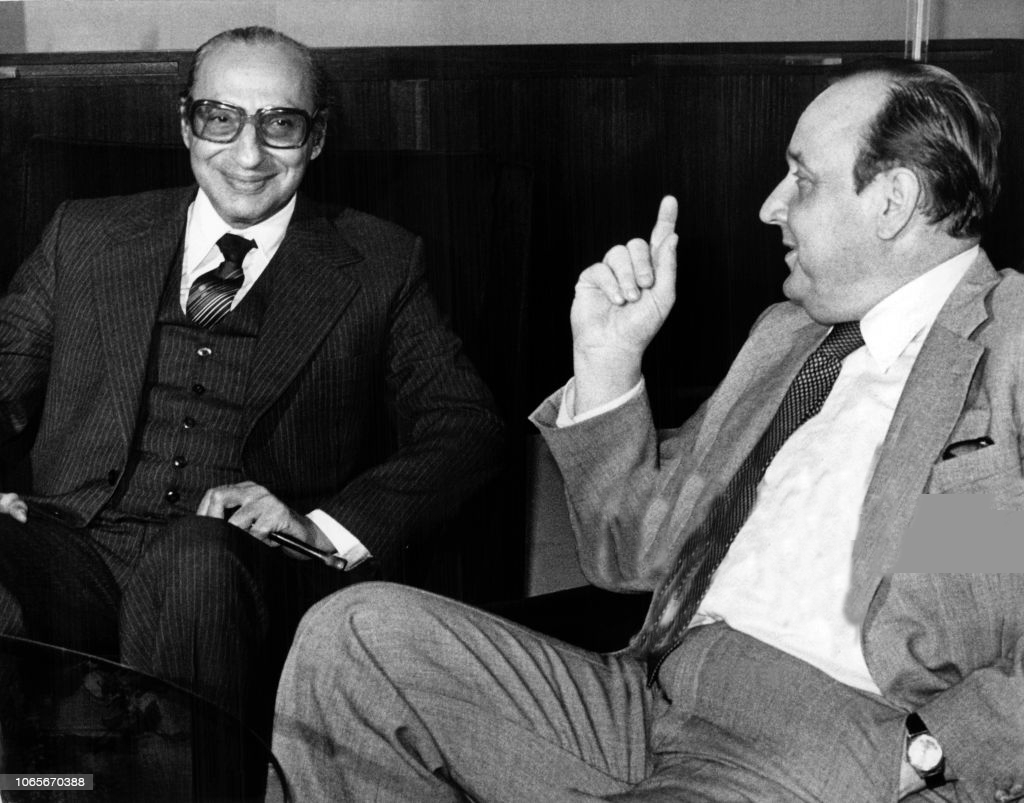 German Foreign Minister Hans-Dietrich Genscher and Pakistani Foreign minister