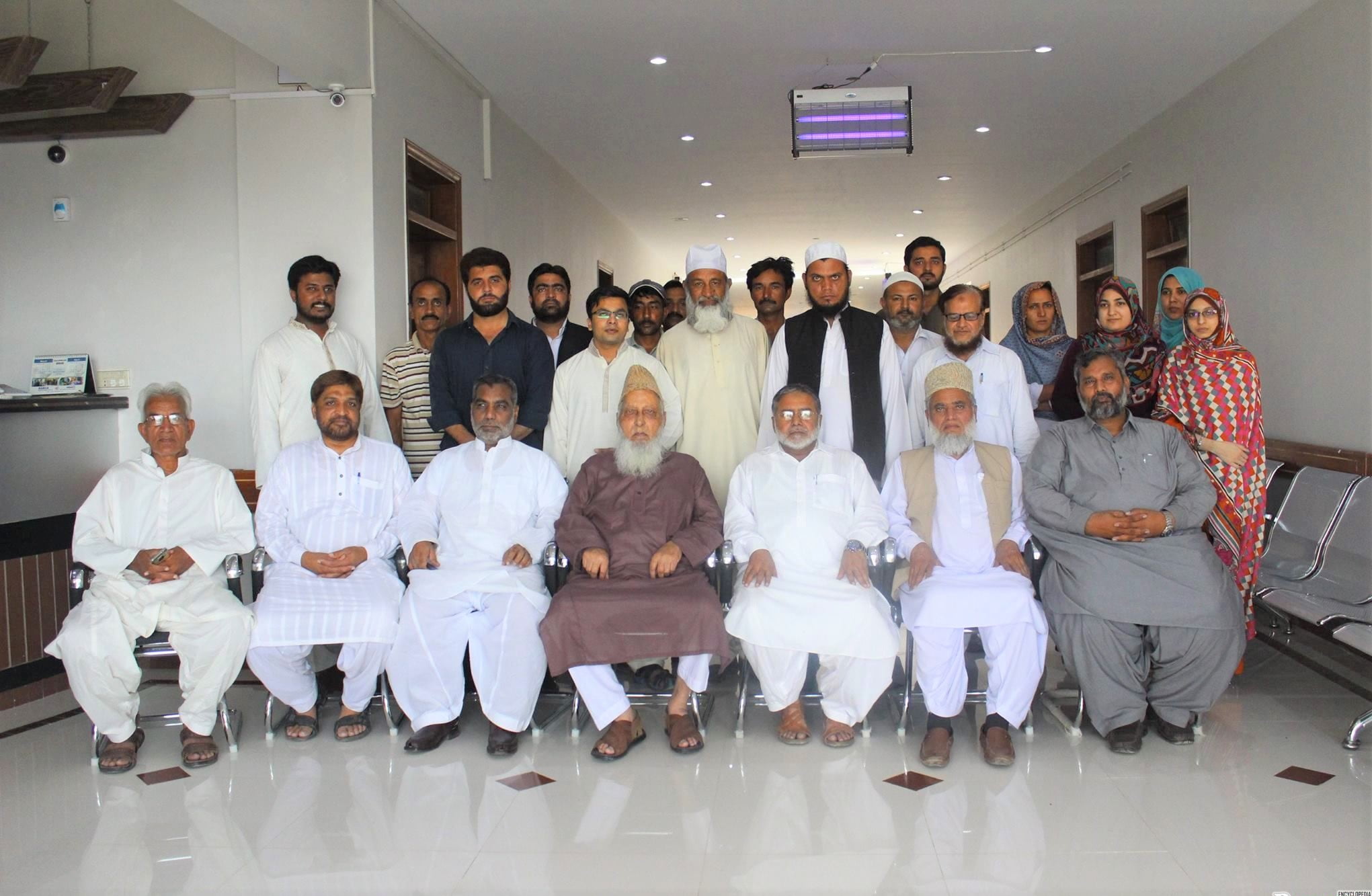 Naimat-ul-Allah Khan and the members of Alkhidmat foundation