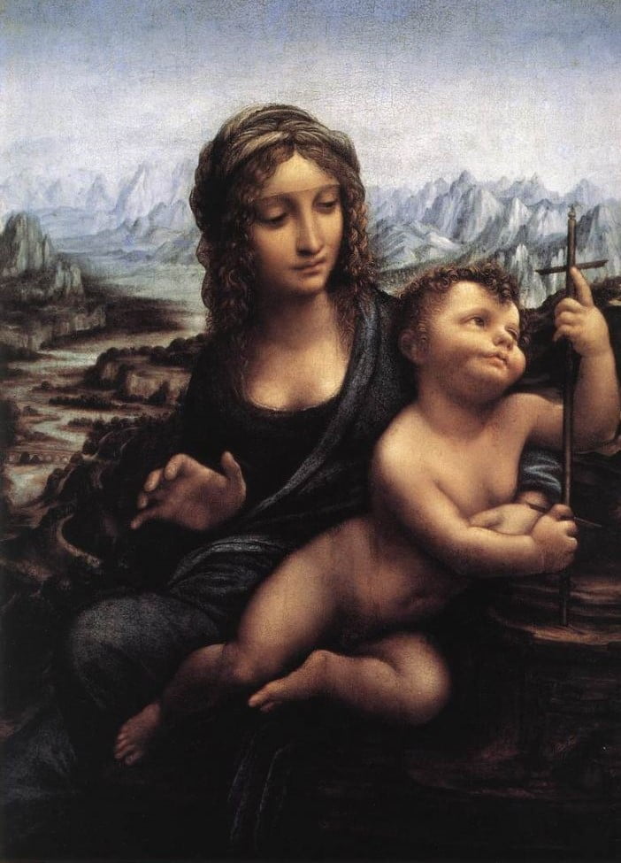 Leonardo da Vinci Madonna with the Yarnwinder painting