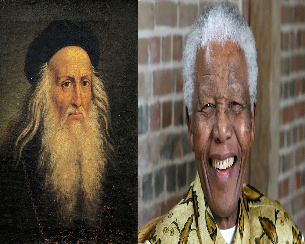 Nelson Mandela and Leonardo da Vinci