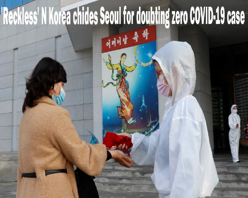 'Reckless' N Korea chides Seoul for doubting zero COVID-19 case