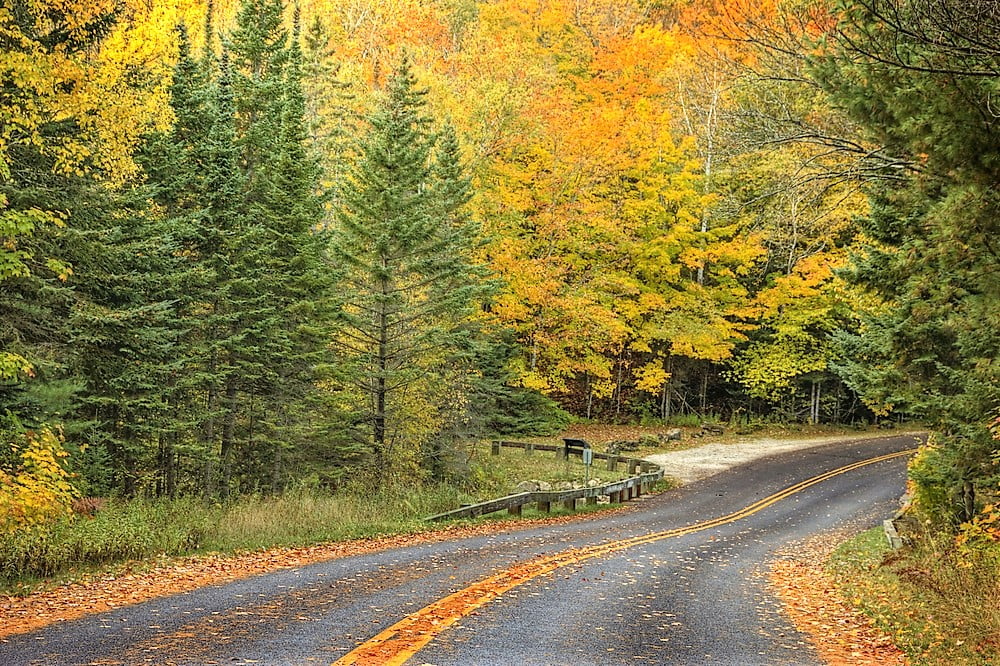 Beautiful and amazing roads are located in Michigan