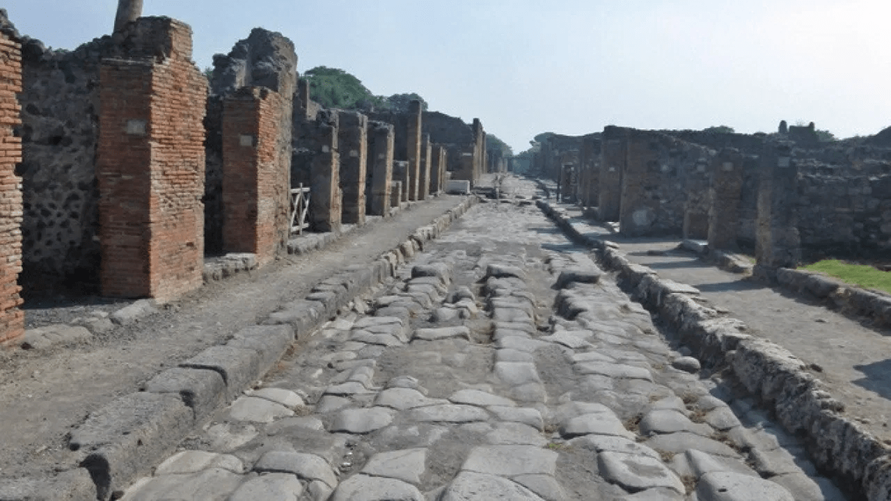 Driving the streets of Pompeii