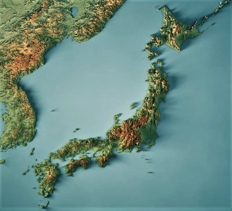 Japan consists of 6852 islands